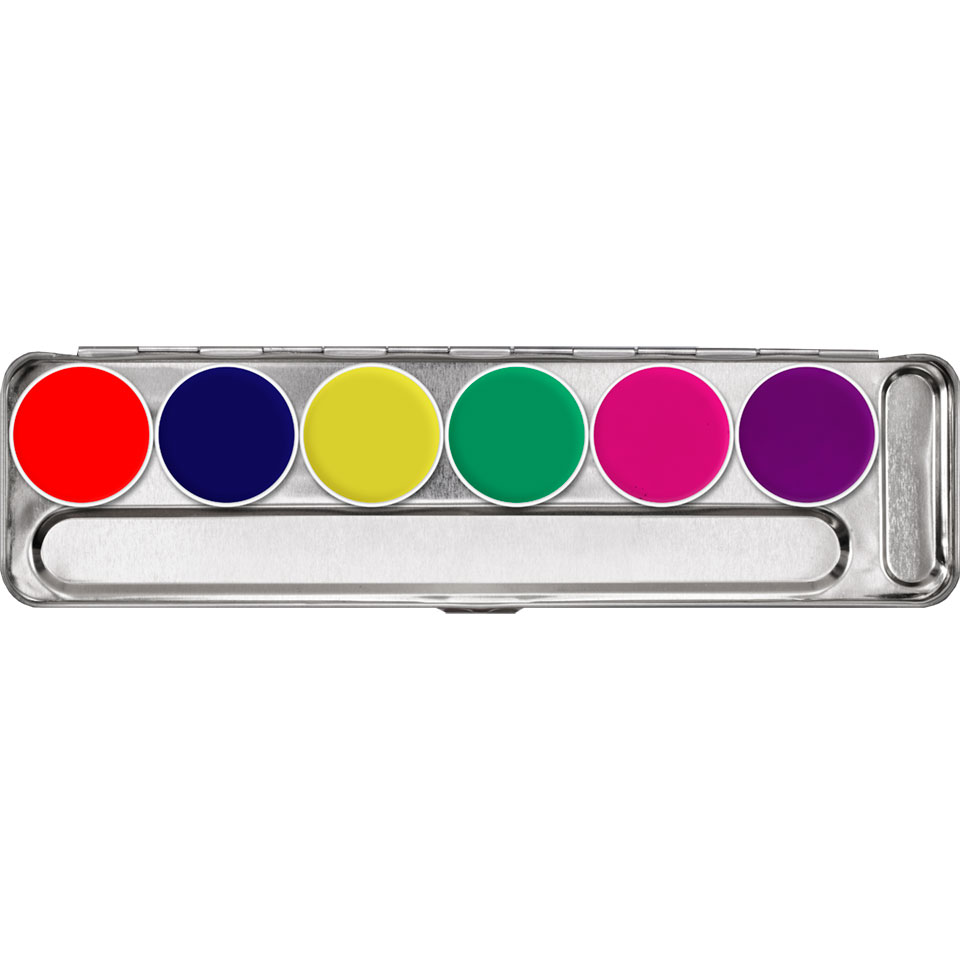 UV-DAYGLOW EFFECT COLOR PALETTE 6 COULEURS
